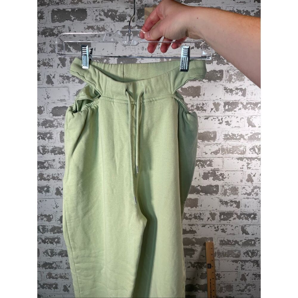 ASOS | women like green sweatpants joggers with cutouts